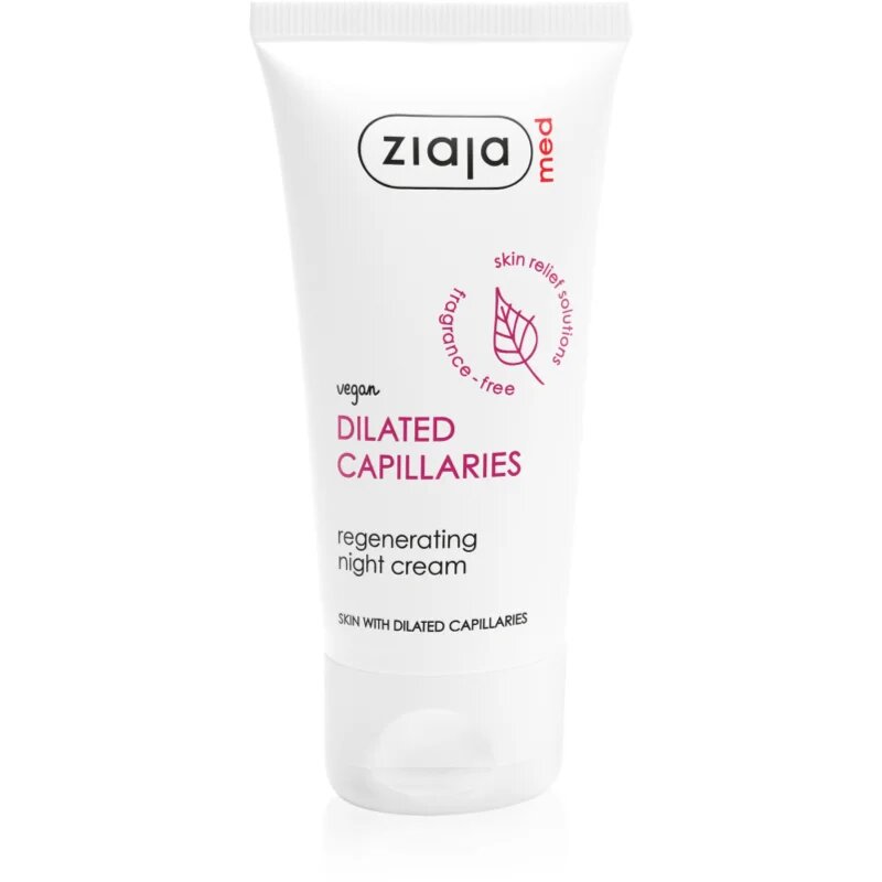 Ziaja Med Dilated Capillaries posilující noční krém zabraňující tvorbě nových rozšířených žilek 50 ml