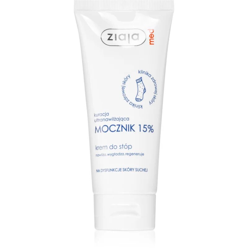 Ziaja Med Ultra-Moisturizing with Urea regenerační krém na chodidla s hydratačním účinkem na zrohovatělou pokožku (15% Urea) 100 ml