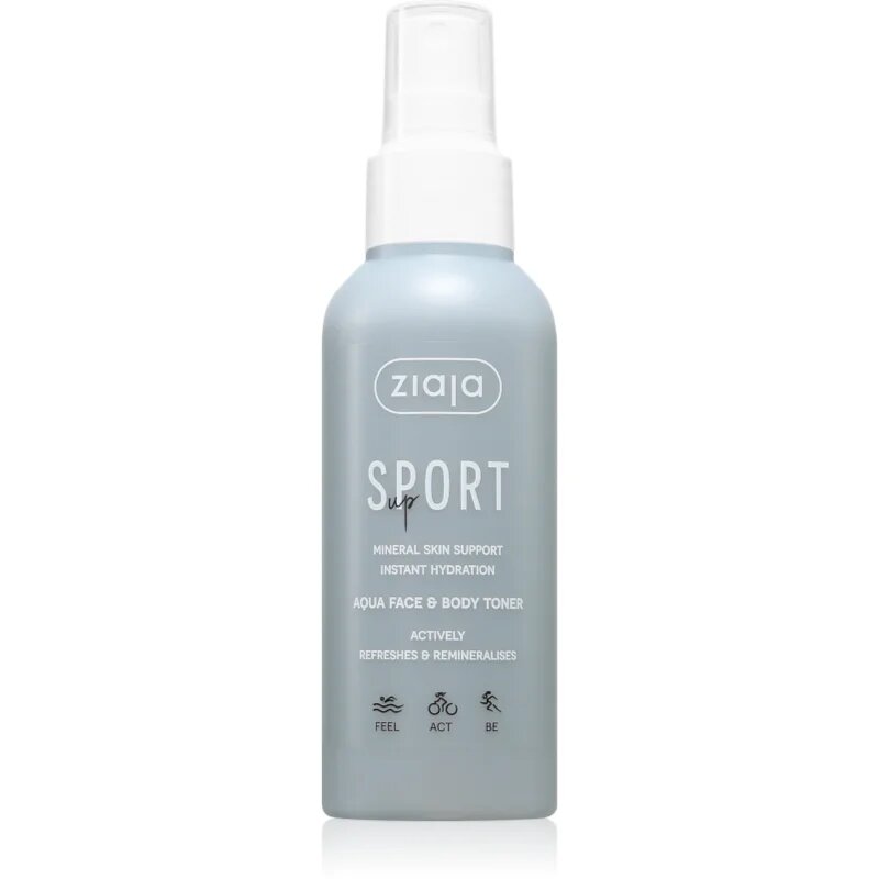 Ziaja Sport Up Aqua Face And Body Toner tonikum na tělo a obličej 120 ml