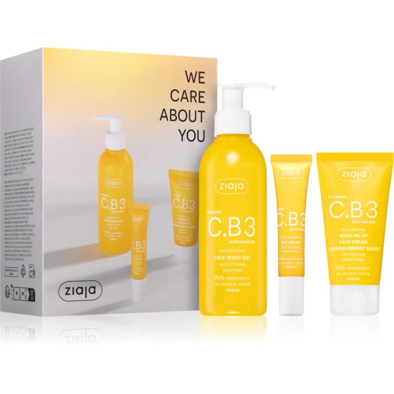 Ziaja Vitamin C.B3 Niacinamide Set dárková sada pro rozjasnění pleti