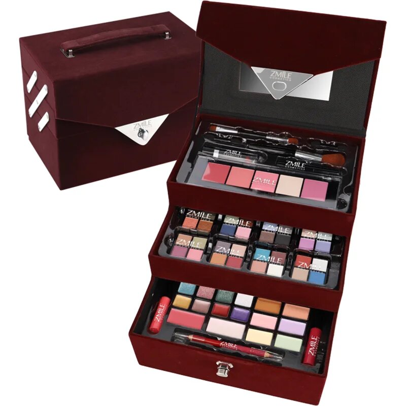 ZMILE COSMETICS Beauty Case Velvety kosmetický kufřík Dark Berry