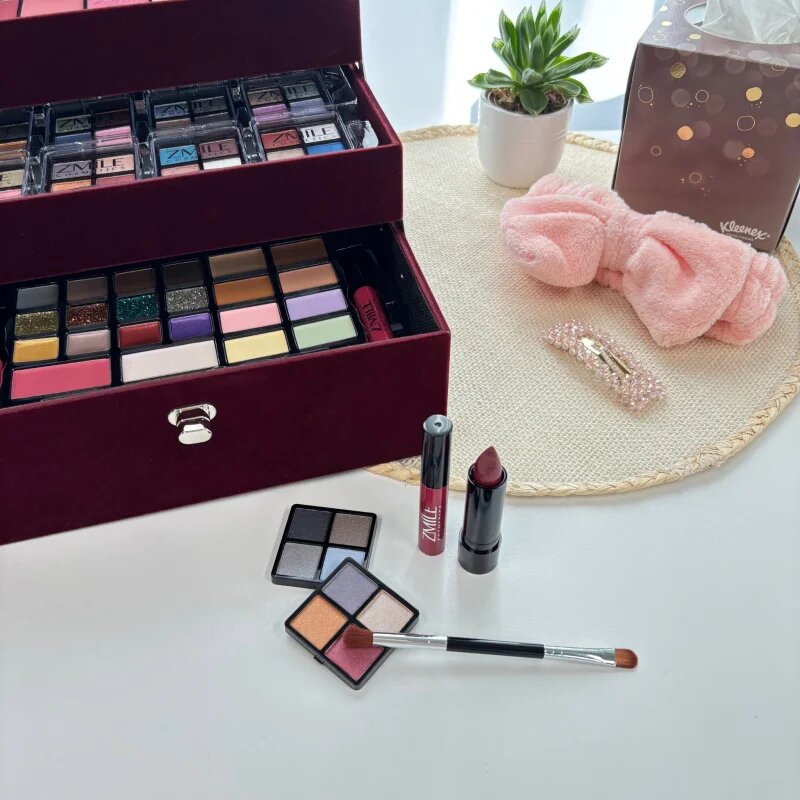 ZMILE COSMETICS Beauty Case Velvety kosmetický kufřík Dark Berry