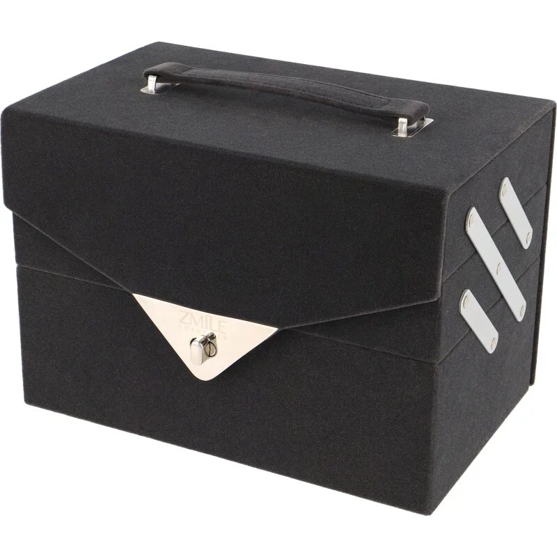 ZMILE COSMETICS Beauty Case Velvety kosmetický kufřík Dark Grey