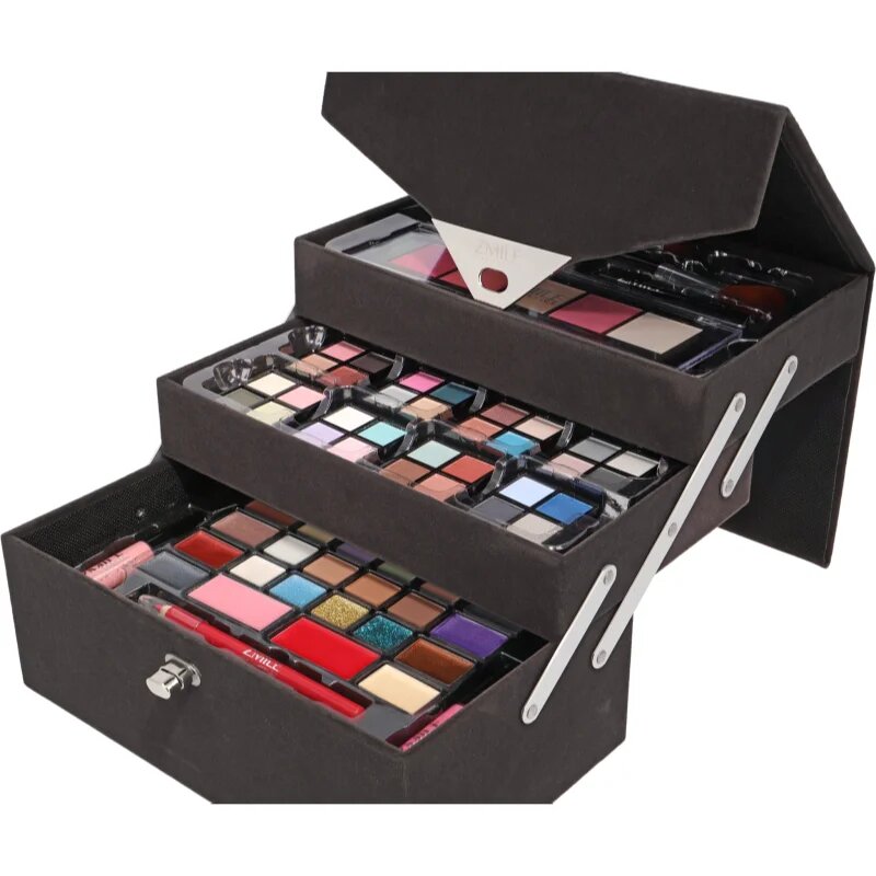 ZMILE COSMETICS Beauty Case Velvety kosmetický kufřík Dark Grey
