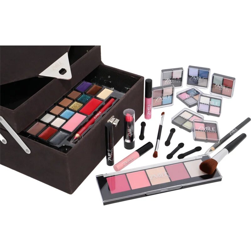 ZMILE COSMETICS Beauty Case Velvety kosmetický kufřík Dark Grey