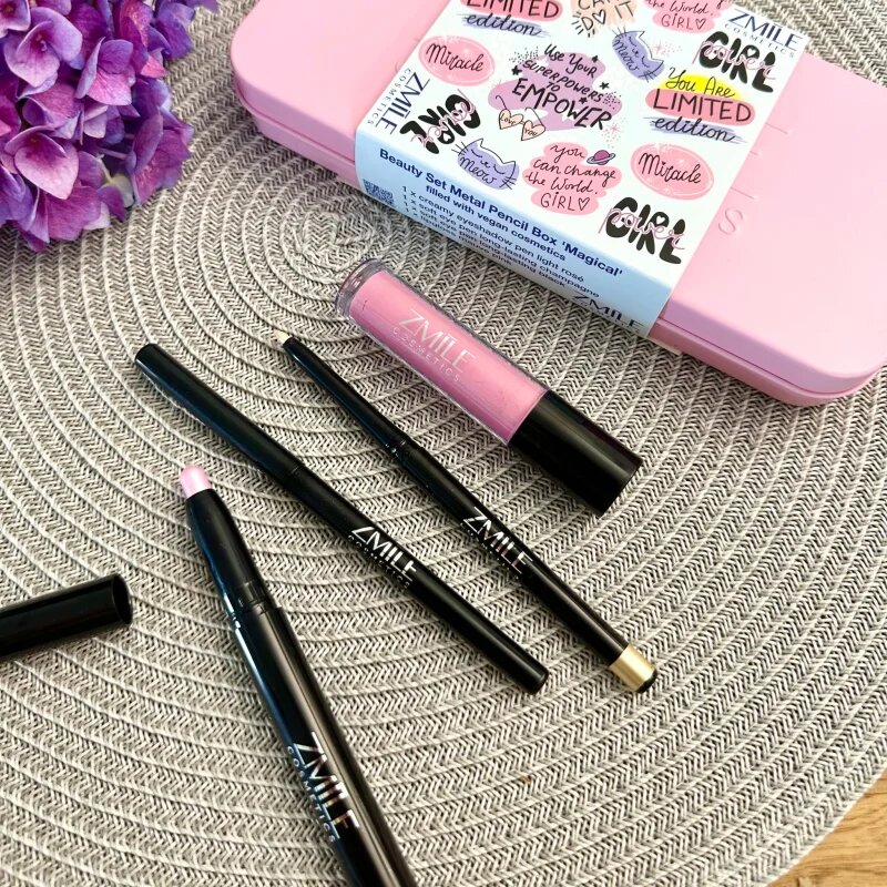 ZMILE COSMETICS Beauty Set Magical Metal Pencil Box make-up sada