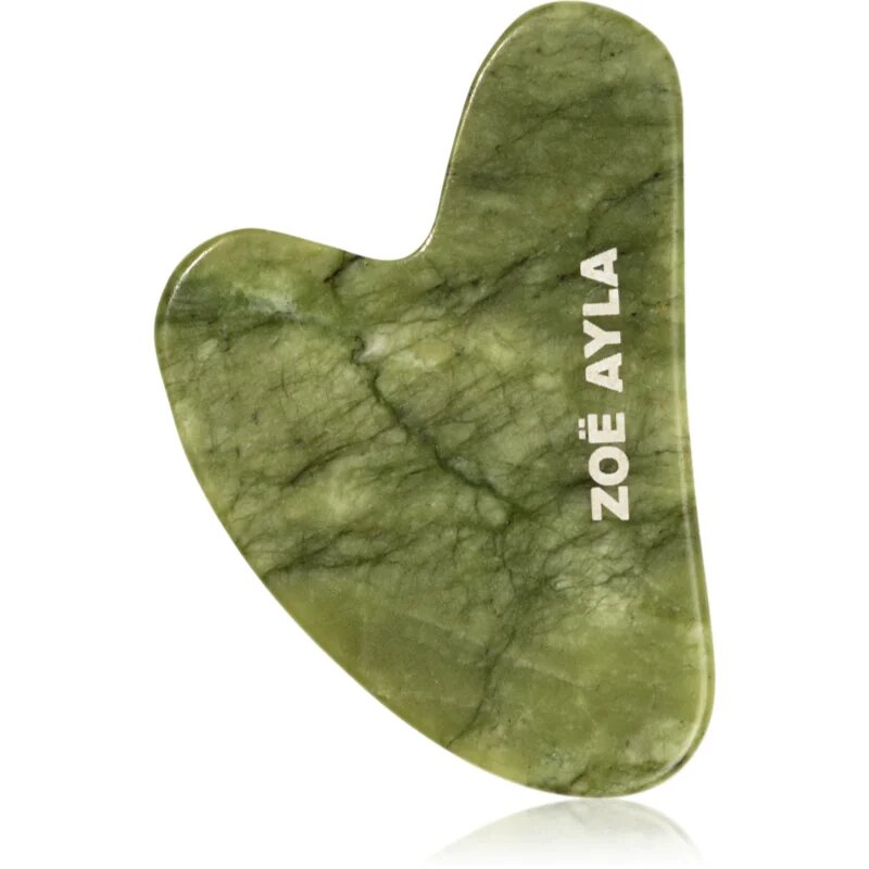 Zoë Ayla Luxurious Jade Gua Sha Therapy Tool masážní pomůcka 1 ks