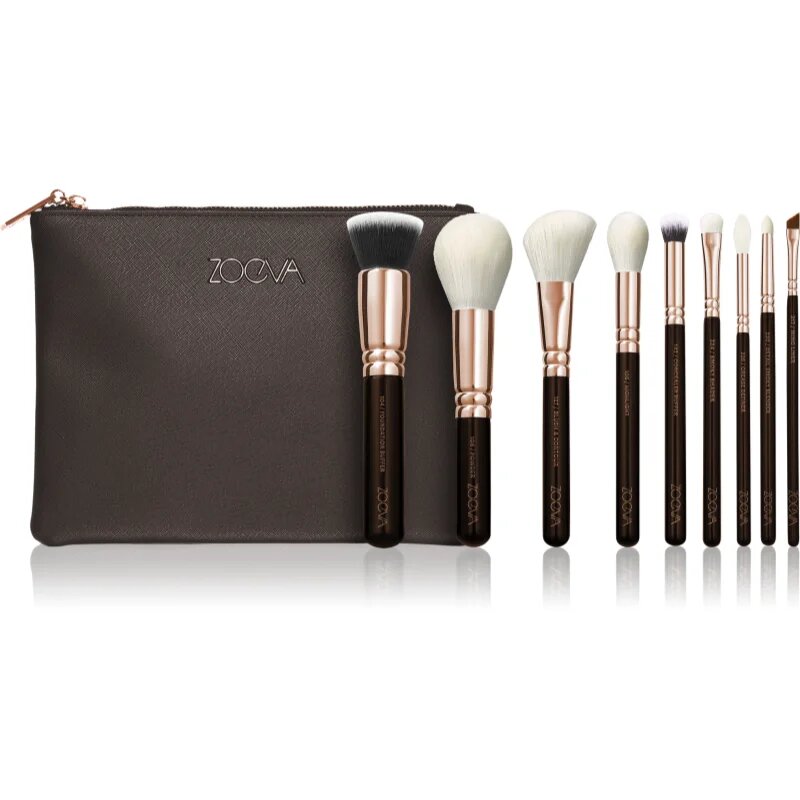 ZOEVA The Complete Brush Set Rose Golden Edition sada štětců s taštičkou