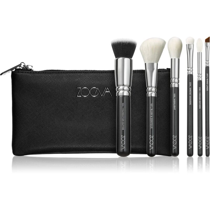 ZOEVA The Essential Brush Set sada štětců s taštičkou 1 ks