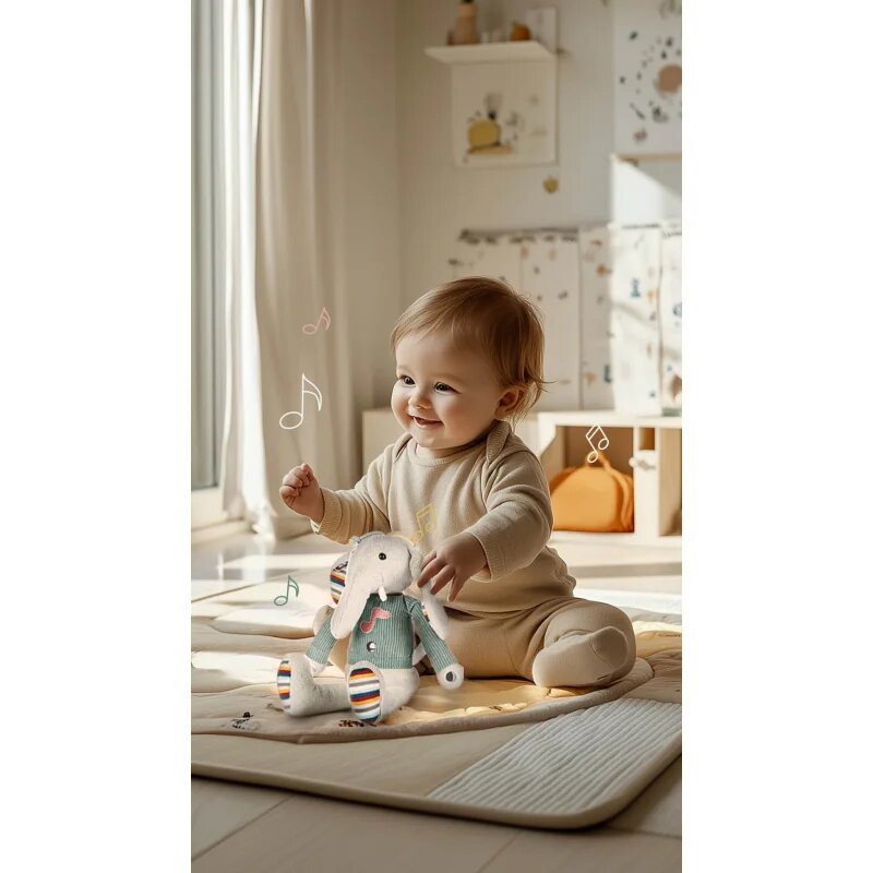 Zopa Plush Interactive Buddy Elephant interaktivní plyšová hračka 12 m+ 1 ks