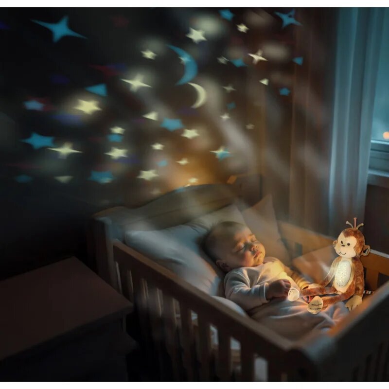 Zopa Plush Sleepy Toy with Projector and Melodies Monkey projektor s melodií 0 m+ 1 ks