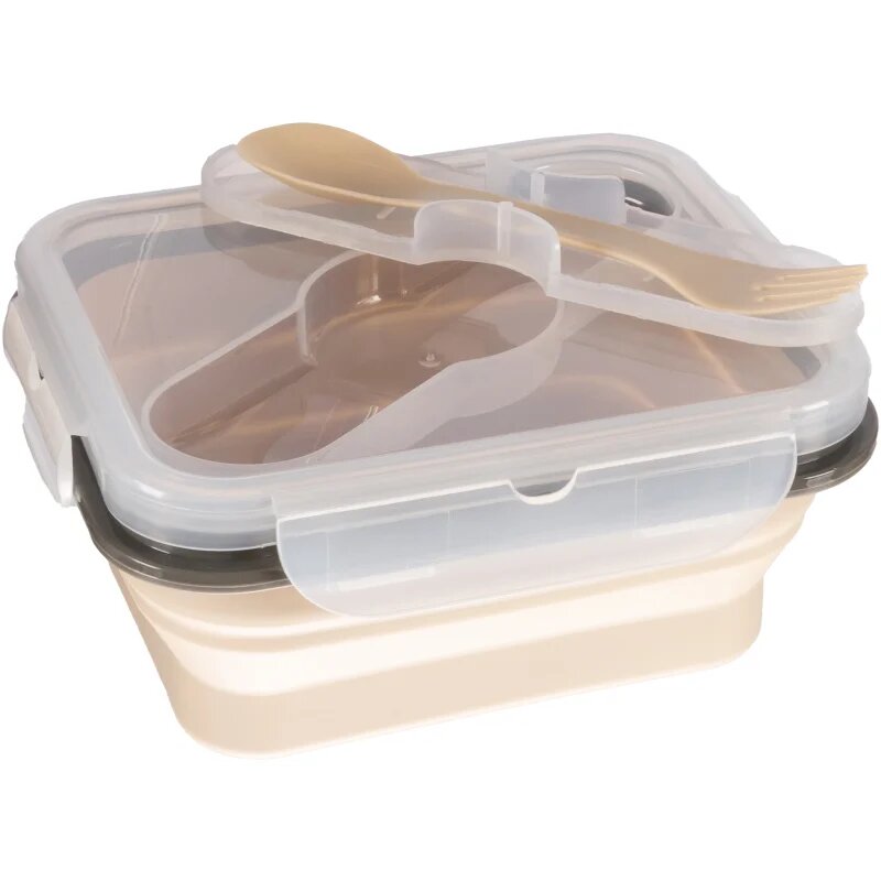 Zopa Silicone Lunch Box Small jídelní sada Sand Beige 15x75 cm 1 ks
