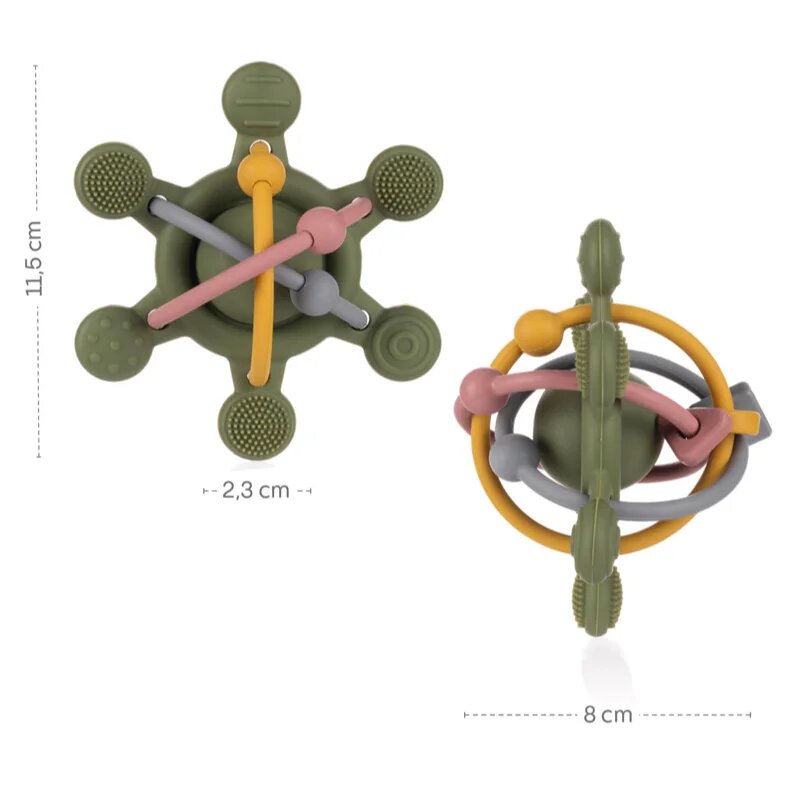 Zopa Silicone Rattle chrastítko s kousátkem 1 ks