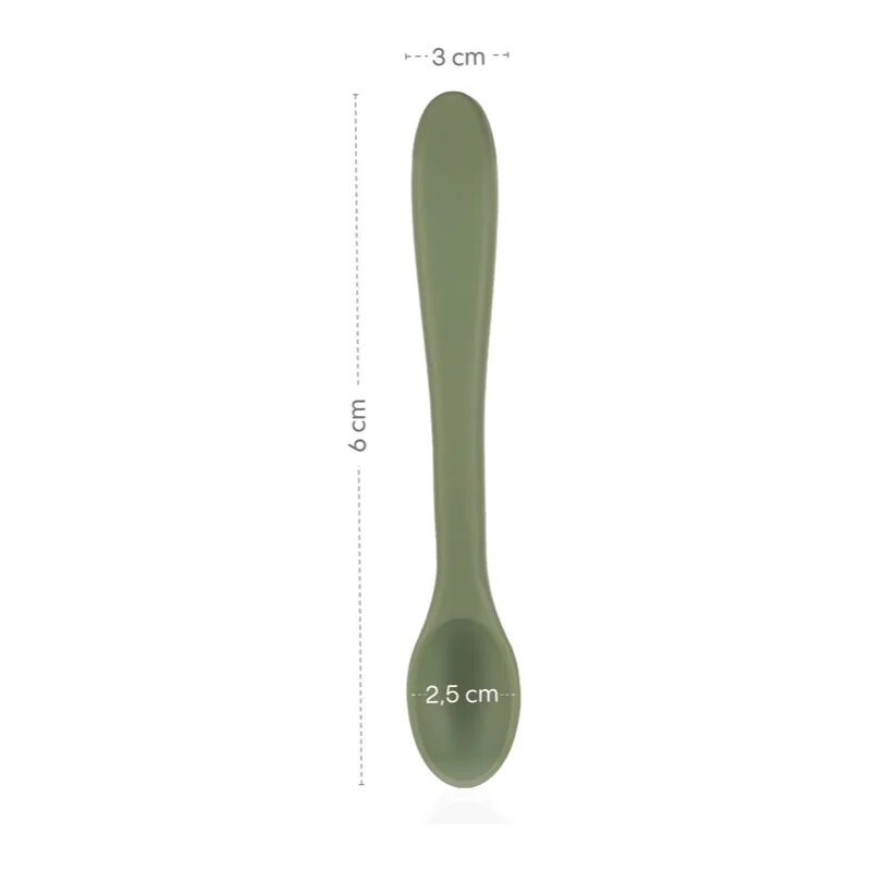 Zopa Silicone Spoon lžička 6 m+ Dove Grey 1 ks