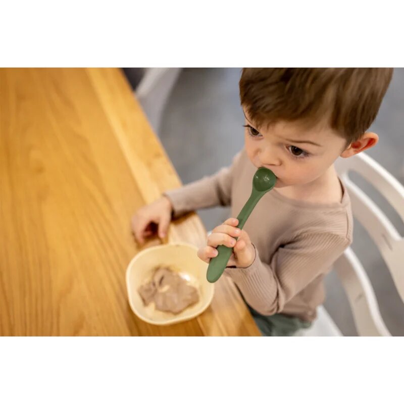 Zopa Silicone Spoon lžička 6 m+ Mustard Yellow 1 ks