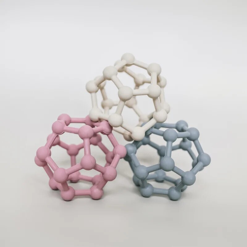 Zopa Silicone Teether Atom kousátko Sand Beige 1 ks