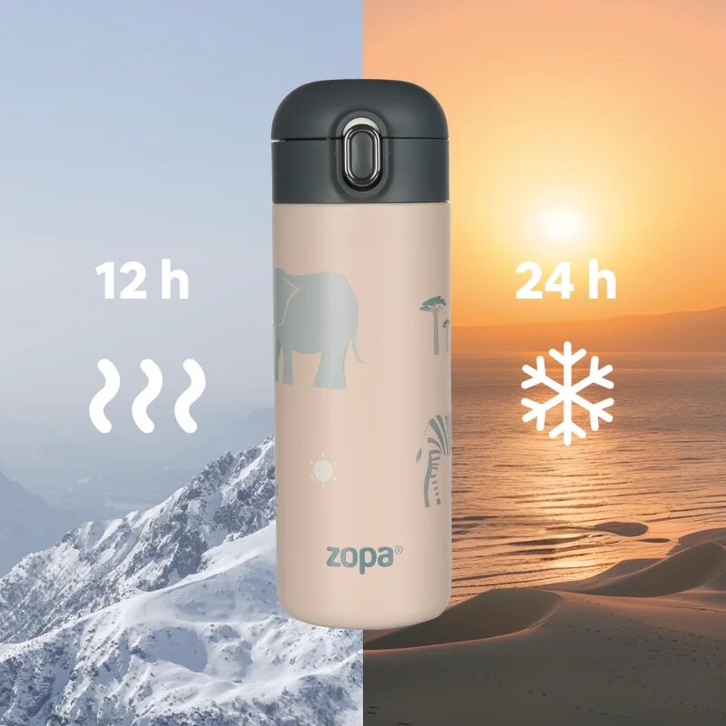Zopa Thermo Bottle termoska s brčkem Cookie Beige 1 ks