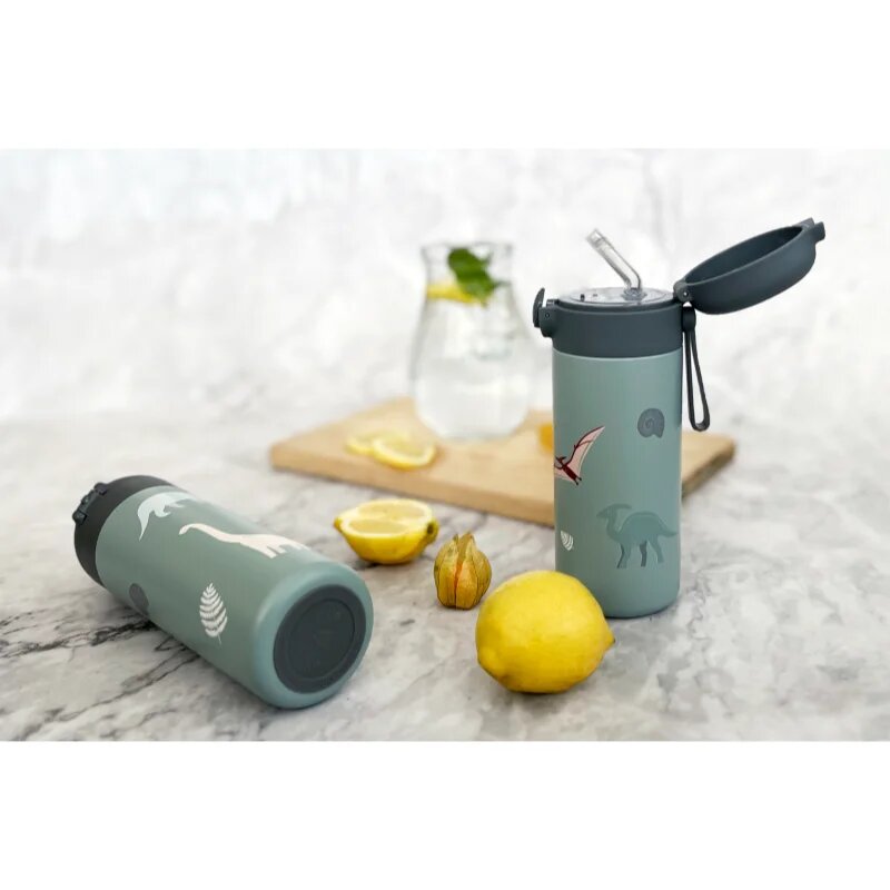 Zopa Thermo Bottle with Silicone Holder and Drinking Spout termoska s brčkem Dino 1 ks