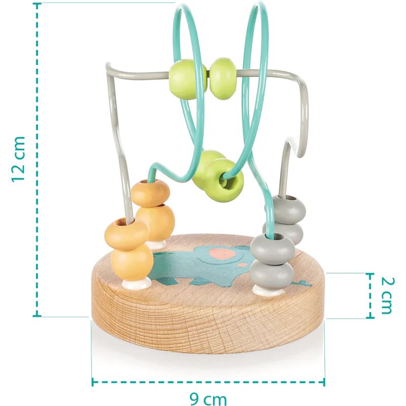 Zopa Wooden Activity Toy aktivity hračka ze dřeva 16 m+ Giraffe 1 ks