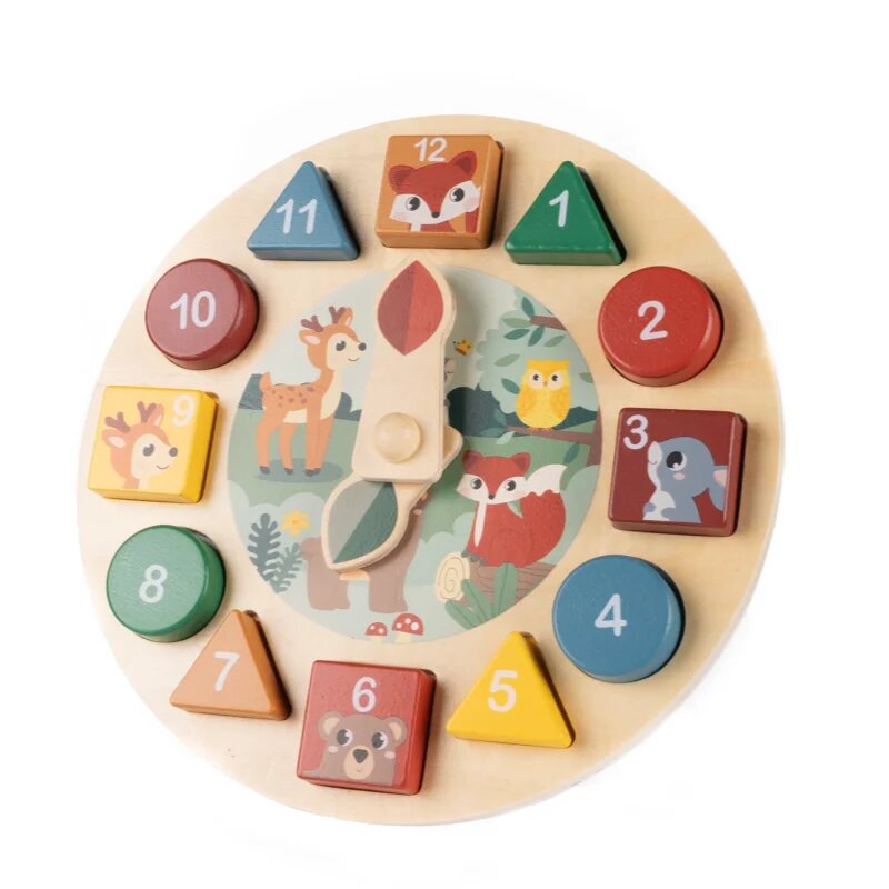 Zopa Wooden Clock aktivity hračka ze dřeva 1 ks