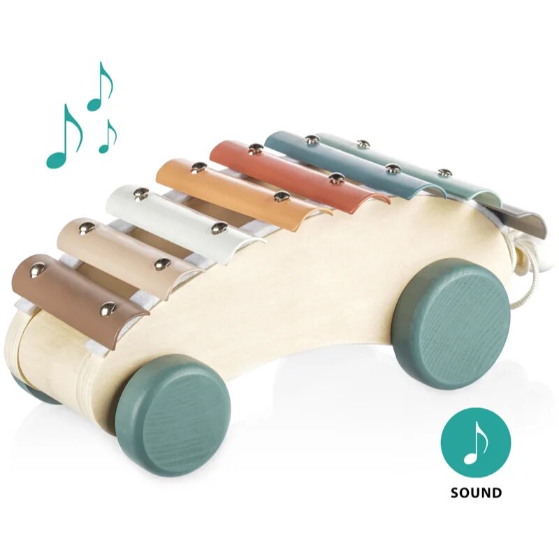 Zopa Wooden Pull Xylophone tahací xylofon ze dřeva 1 ks