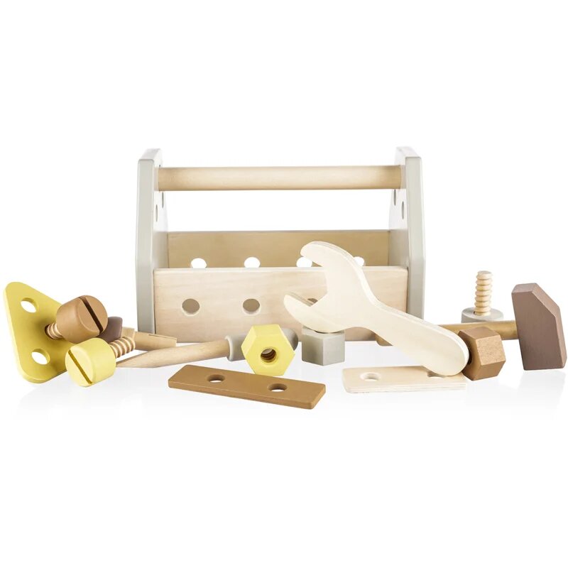 Zopa Wooden Tool Box sada nářadí Brown 14 ks